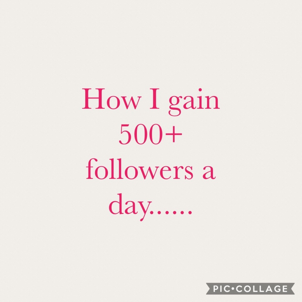 How I gain 500+ followers a day! ☺️💗🌸